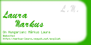 laura markus business card